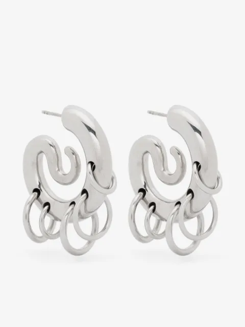 Panconesi Pierced Serpent hoop earrings