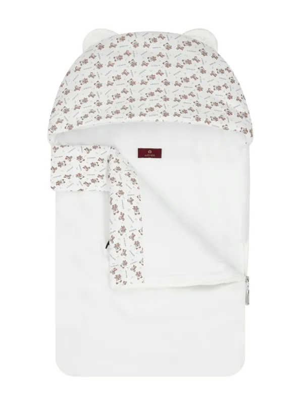 Baby Nest Aigner Baby Bag AIGNER Ivory Pima Cotton Padded Teddy