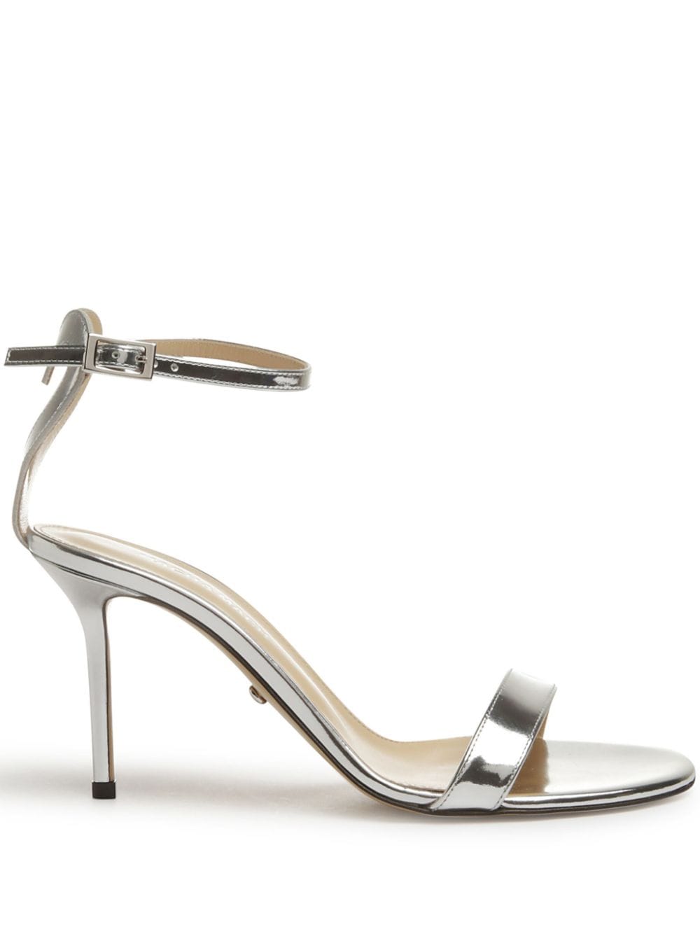 MACH & MACH heart ankle-strap sandals Silver