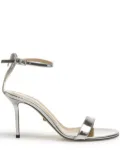 MACH & MACH heart ankle-strap sandals - Silver