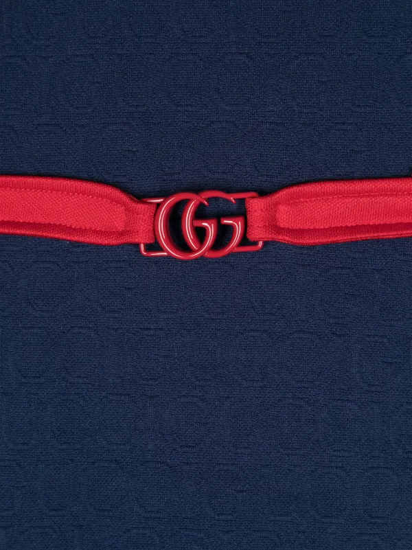GUCCI Junior ワンピース 95cm ダークブルー Gucci Kids ジャージーワンピース | ブルー | FARFETCH JP