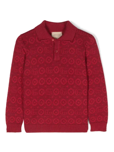 Gucci Kids Double G polo sweater