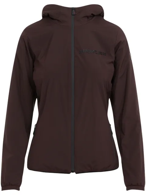 Moncler Grenoble monogram-plaque hooded jacket