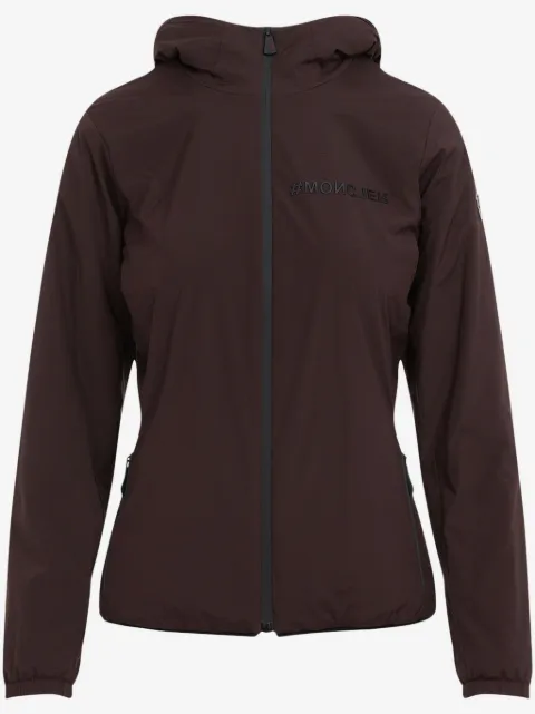 Moncler Grenoble monogram-plaque hooded jacket