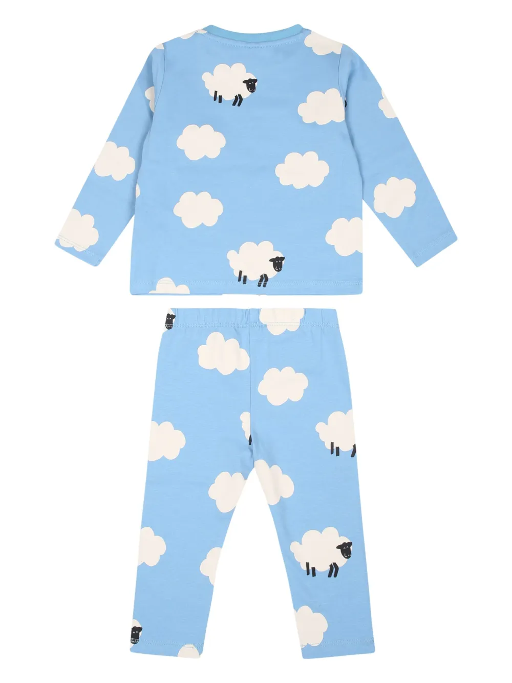 Stella McCartney Kids Pyjama met schapenprint - Blauw