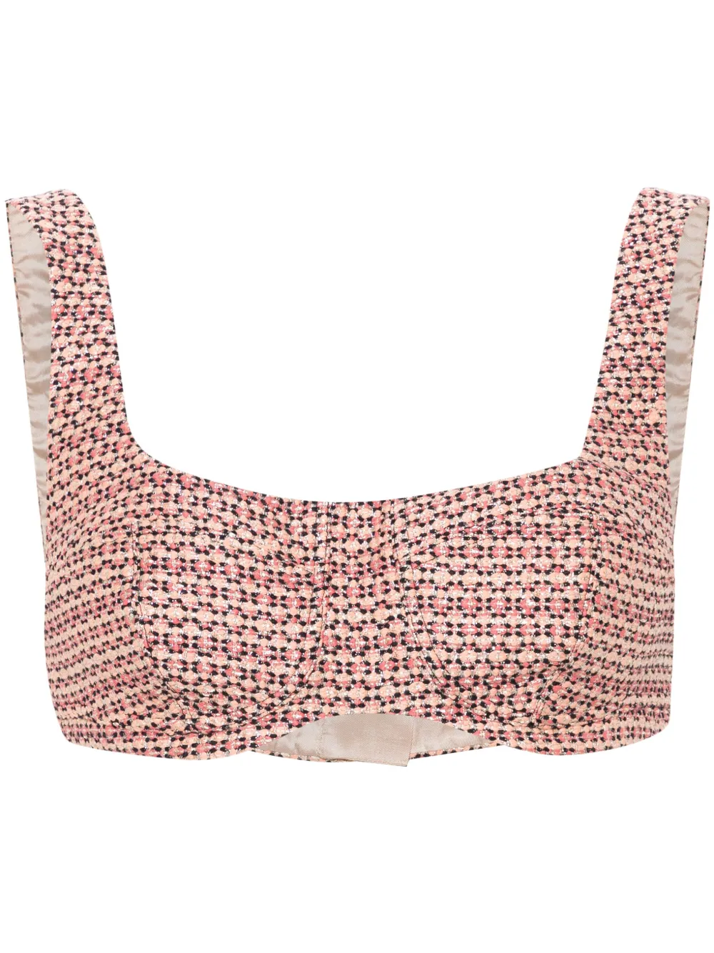 AMIRI tweed bralette | Pink | Image 1