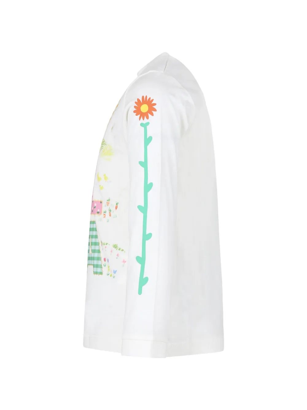 Stella McCartney Kids T-shirt met logoprint Wit