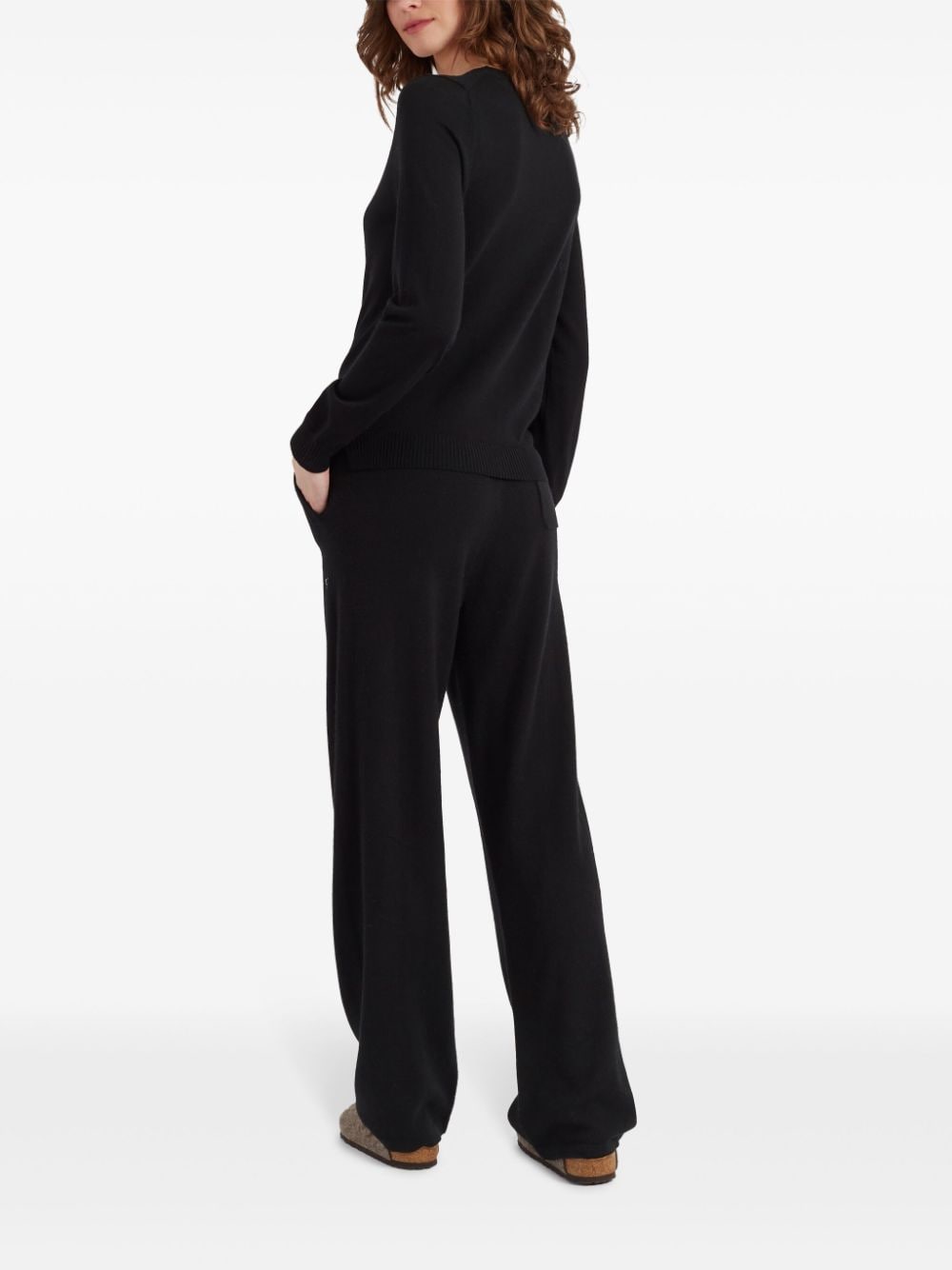 Shop Chinti & Parker Fine-knit Merino Jumper In Black