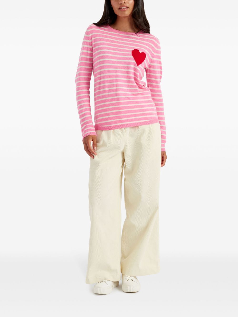 Chinti & Parker Breton Heart trui - Roze