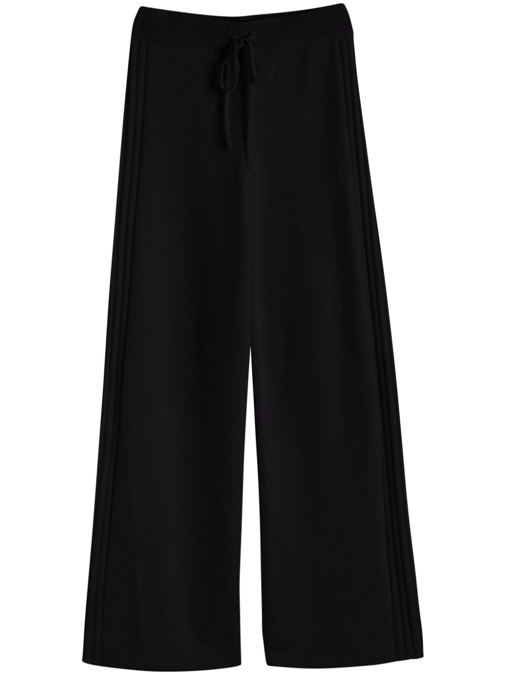 Shop Chinti & Parker Cashmere Flared Trousers In Black