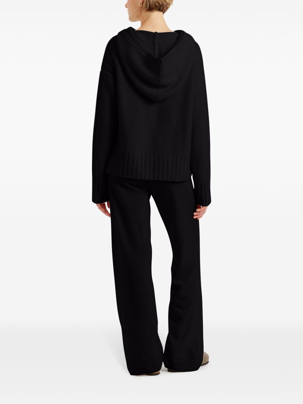 Shop Chinti & Parker Cashmere Hoodie In Black