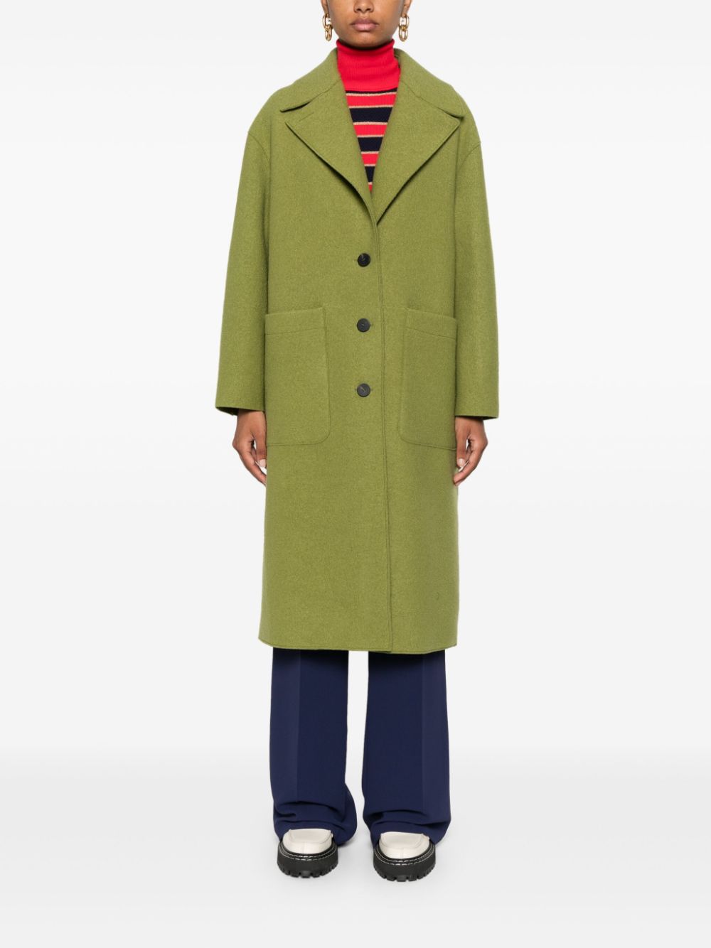 Harris Wharf London wool coat - Groen