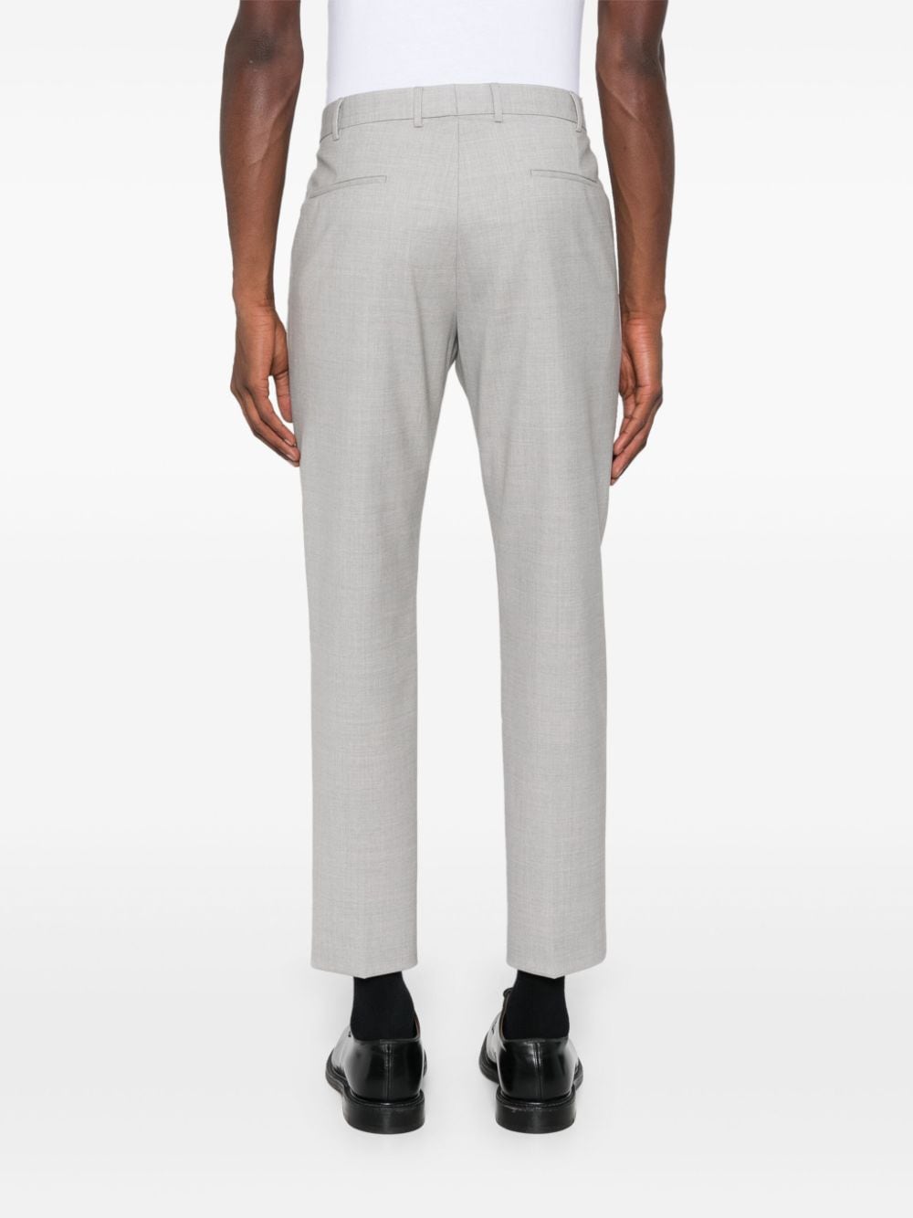 Shop Pt Torino Dieci Trousers In Grey