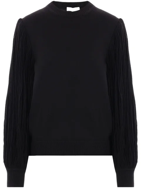 Alaïa fringed-sleeve jumper 