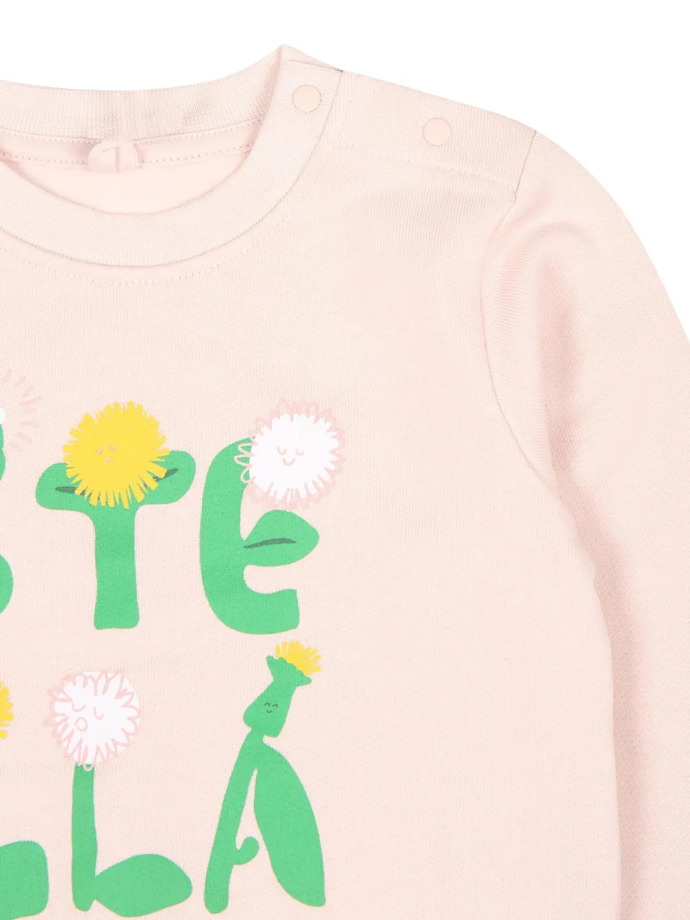 Stella McCartney Kids Sweater met bloemenprint Roze