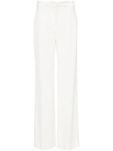 Alberta Ferretti satin-trim trousers