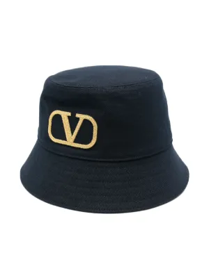 Valentino Garavani Vロゴ バケットハット | ブラック | FARFETCH JP