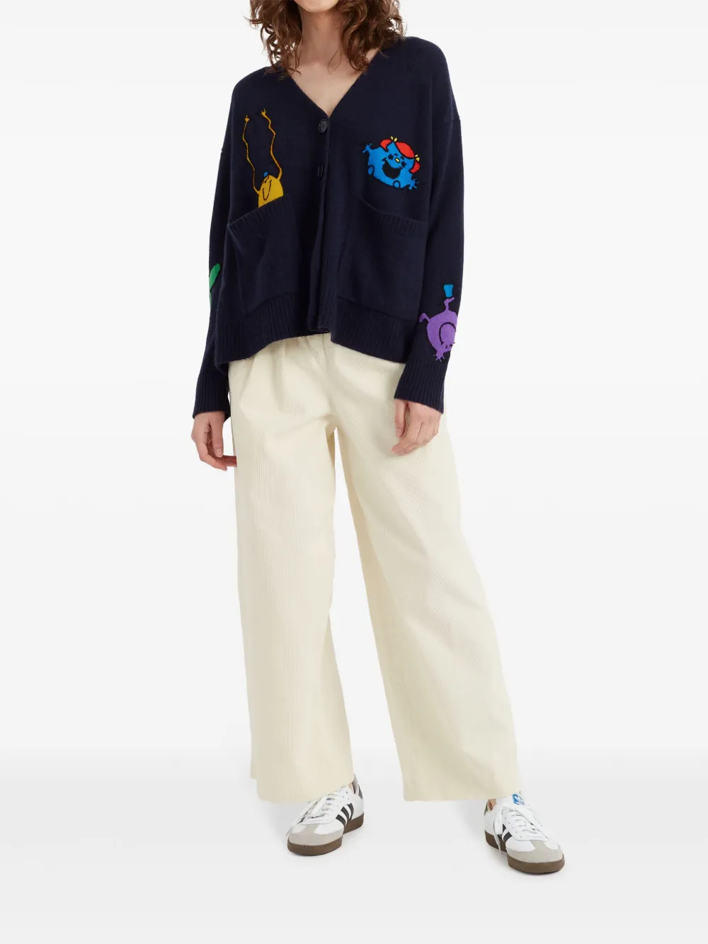 Chinti & Parker x Mr. Mens & Little Miss gebreid vest - Blauw