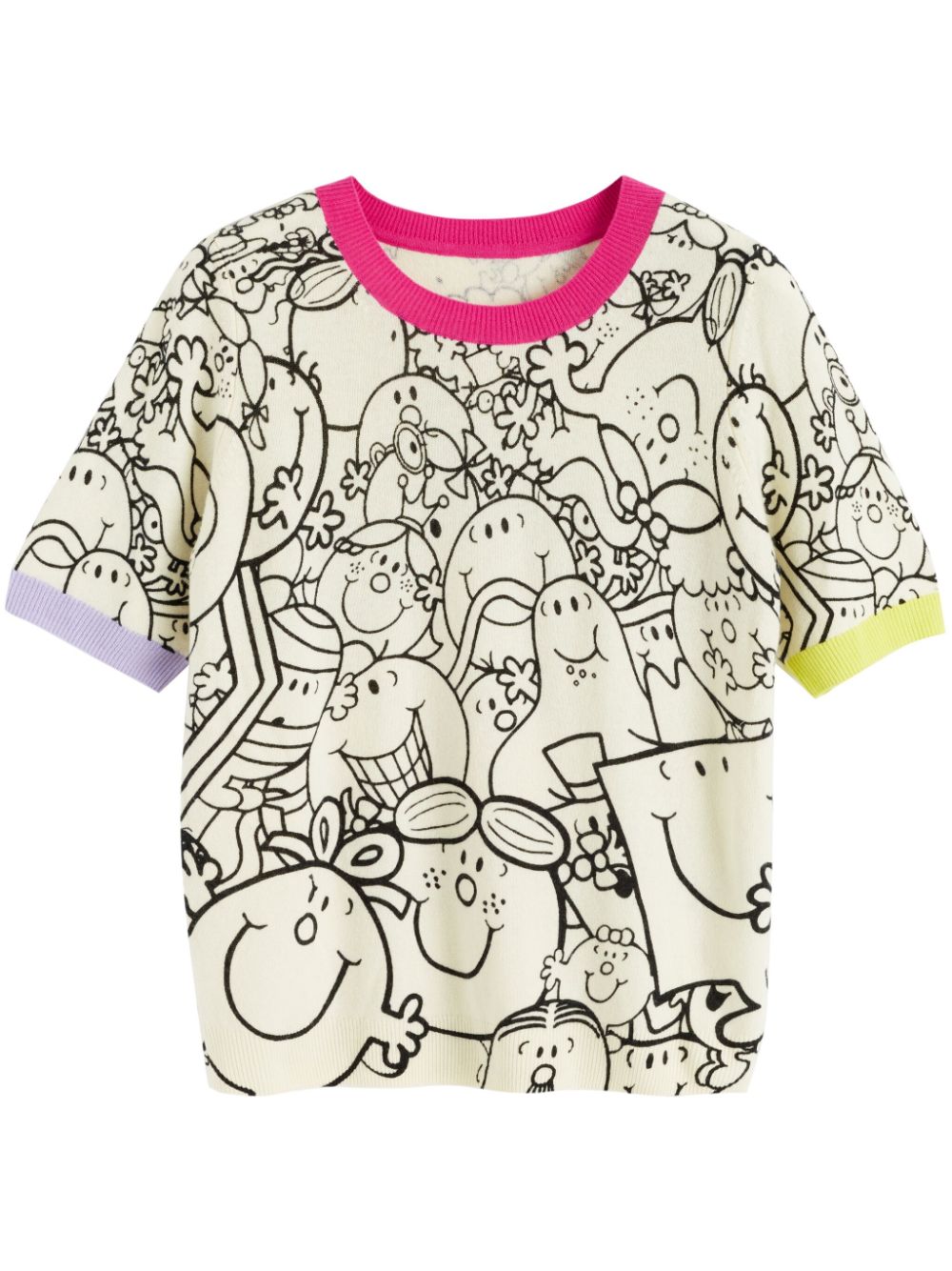 Shop Chinti & Parker Mr Mens & Little Miss Knitted T-shirt In Nude