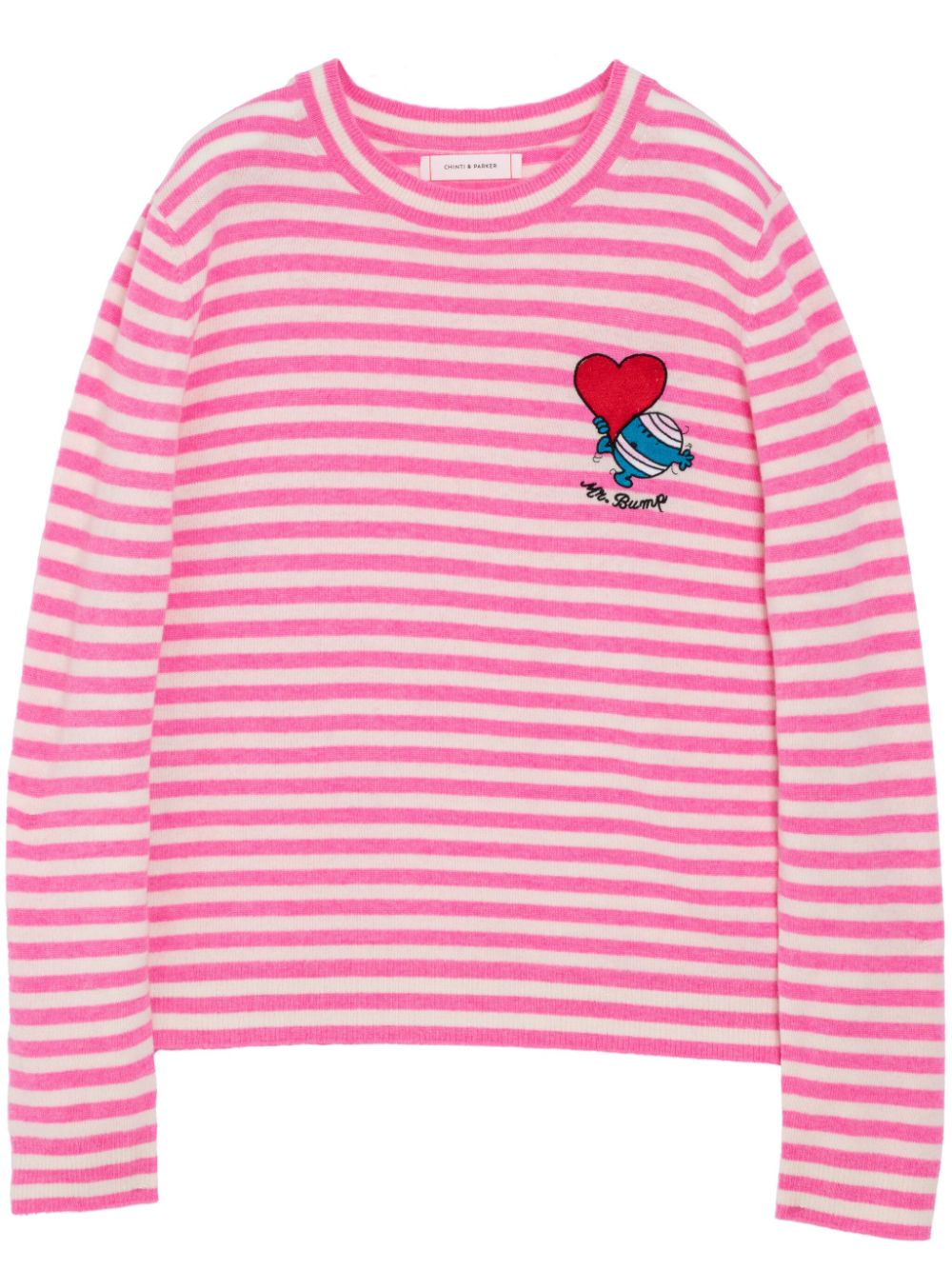 Chinti & Parker x Mr. Man Mr. Bump's Heart jumper - Pink