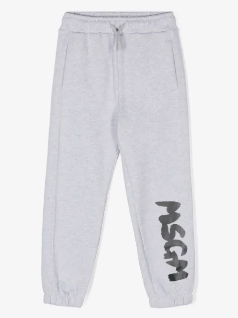 MSGM Kids logo-print track pants