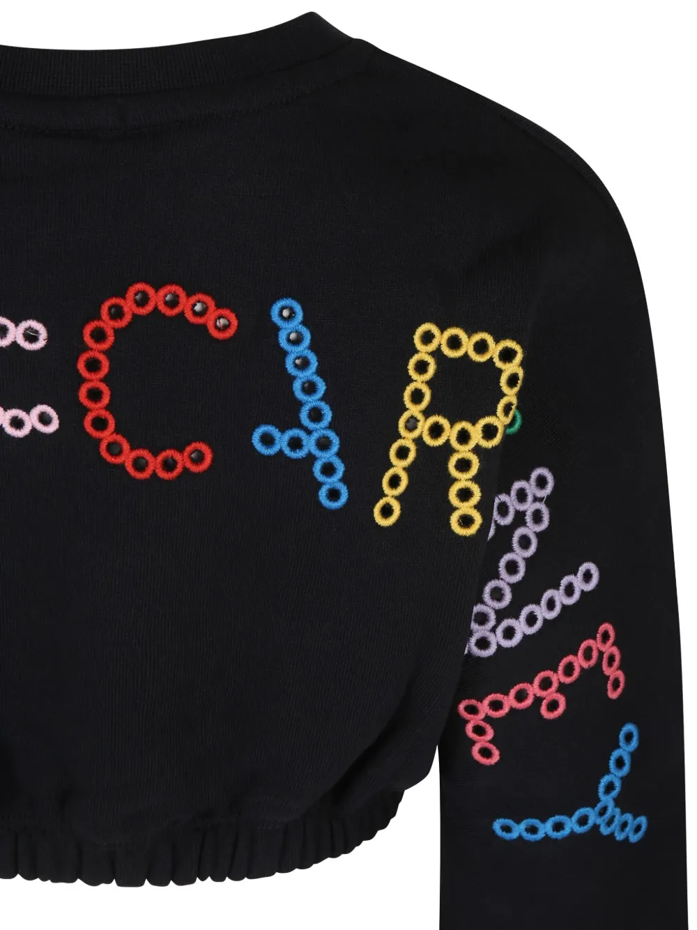 Stella McCartney Kids Sweater met geborduurd logo Zwart