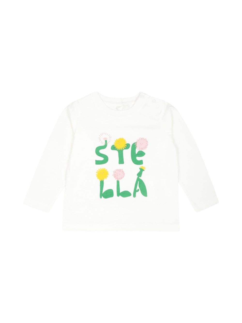 Shop Stella Mccartney Floral-print Sweatshirt In White