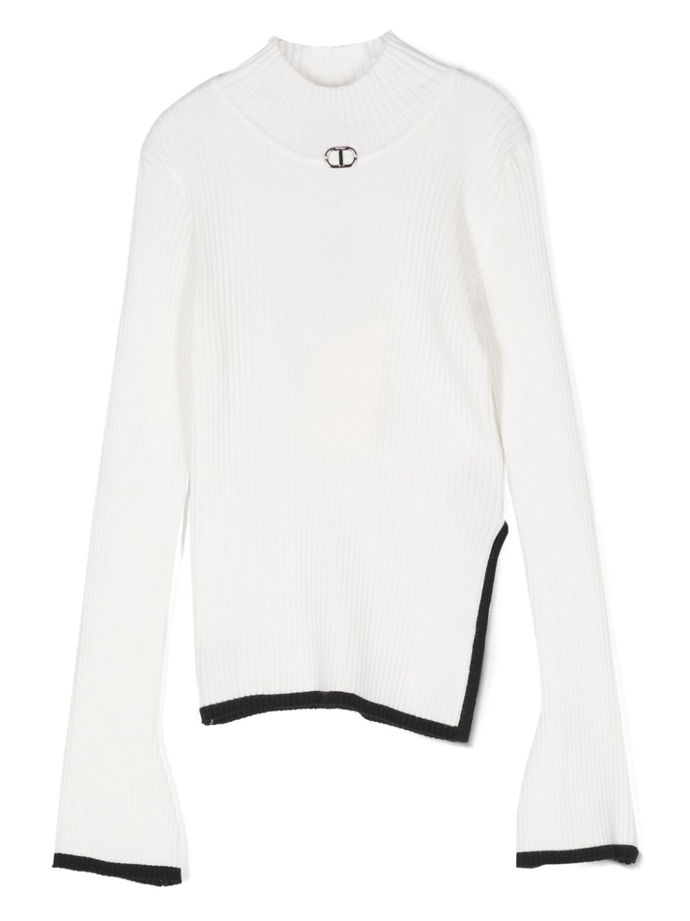 TWINSET Kids logo-appliqué jumper - White