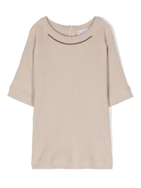 Brunello Cucinelli Kids Monili-detail T-shirt