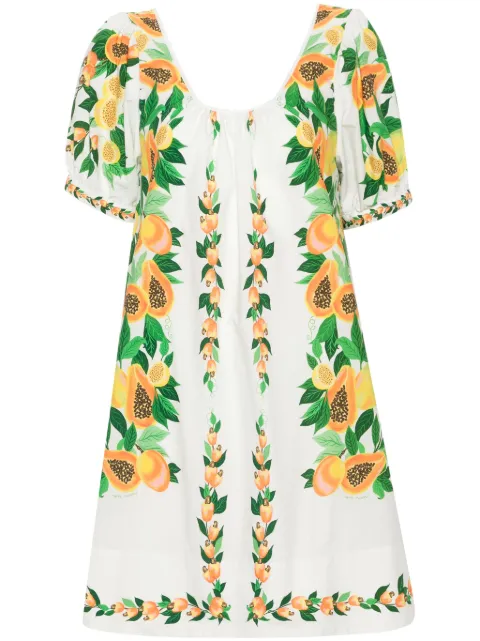 FARM Rio Papaya Salad Scarf mini dress