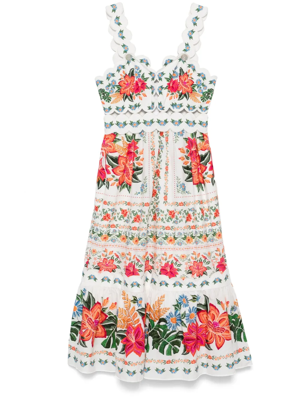 FARM Rio Bloom Garden maxi dress - White