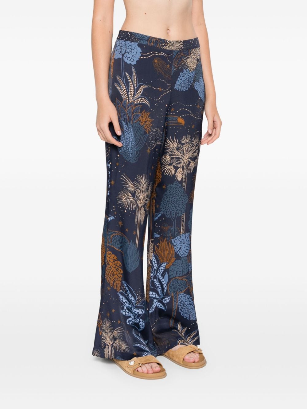 Shop Farm Rio Night Jungle Trousers In Blue