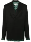 MM6 Maison Margiela signature single-stitch logo blazer - Black