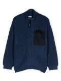 Aspesi Kids zipped sweater - Blue