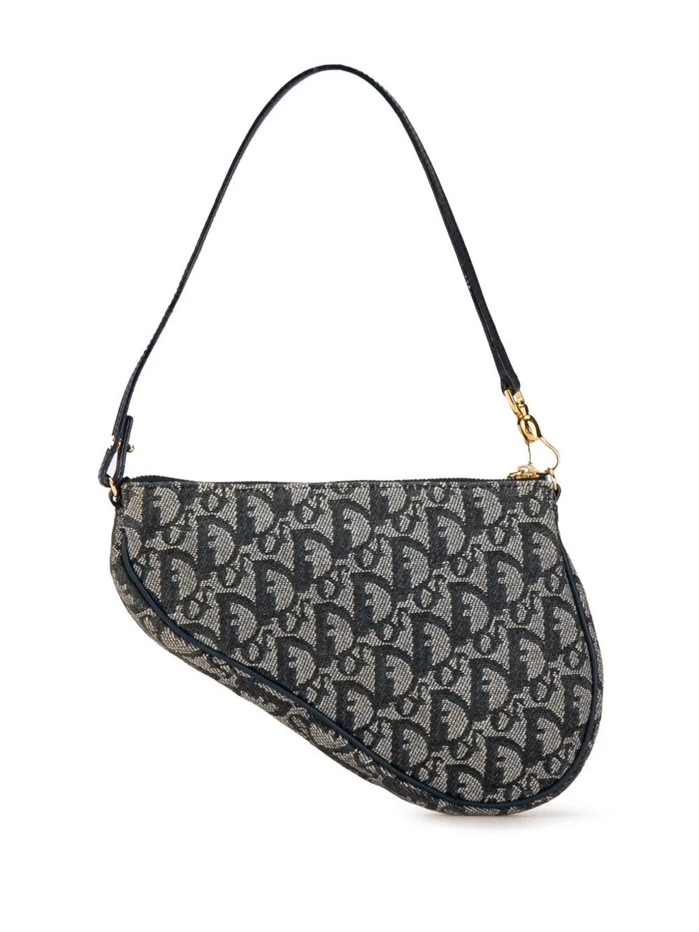 Christian Dior Pre-Owned 2001 Mini Oblique Saddle Pochette shoulder bag - Blauw