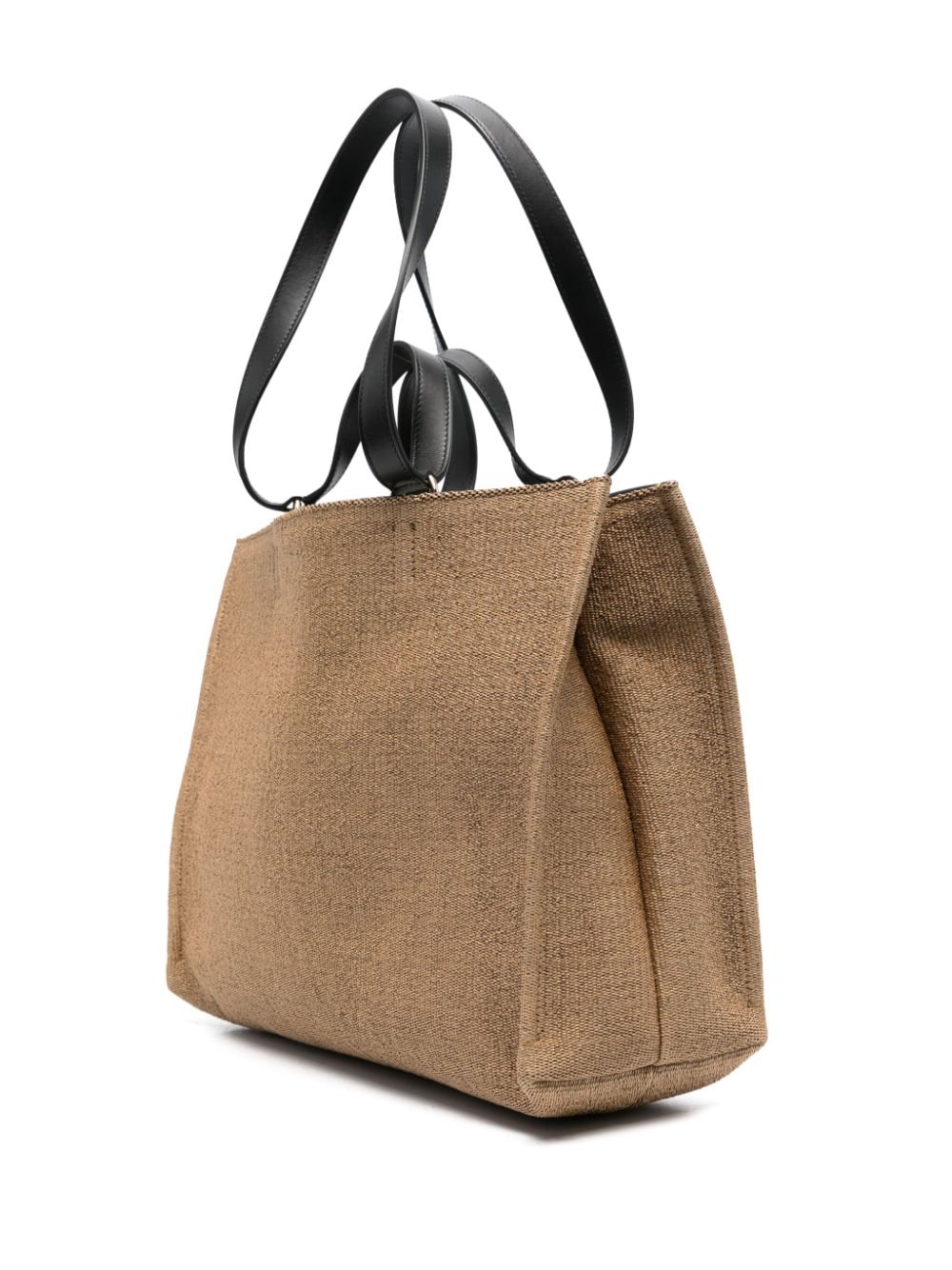 Shop Ferragamo Medium Logo Tote Bag In Neutrals