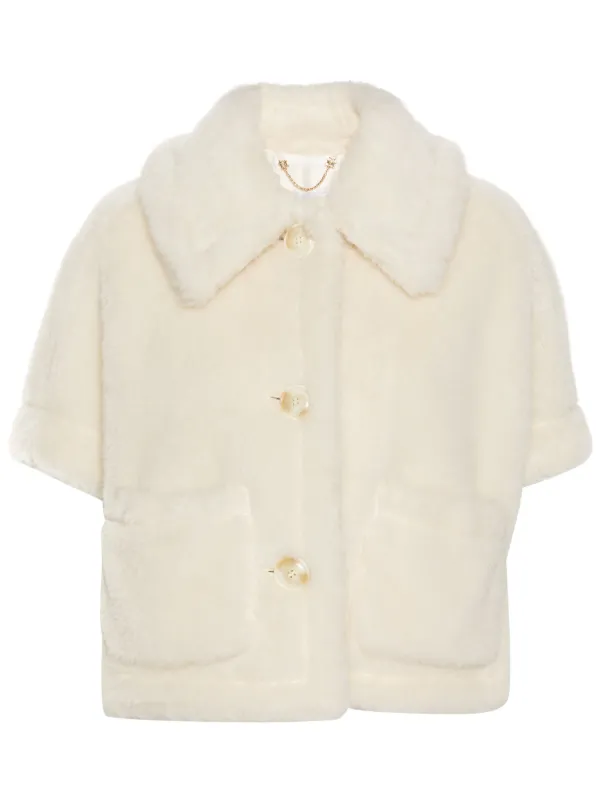 【無料郵送/関税込/正規品】 (W) Max Mara Newterzo Teddy Cape 無料郵送/関税込/正規品】 (W) Max Mara Newterzo Teddy Cape