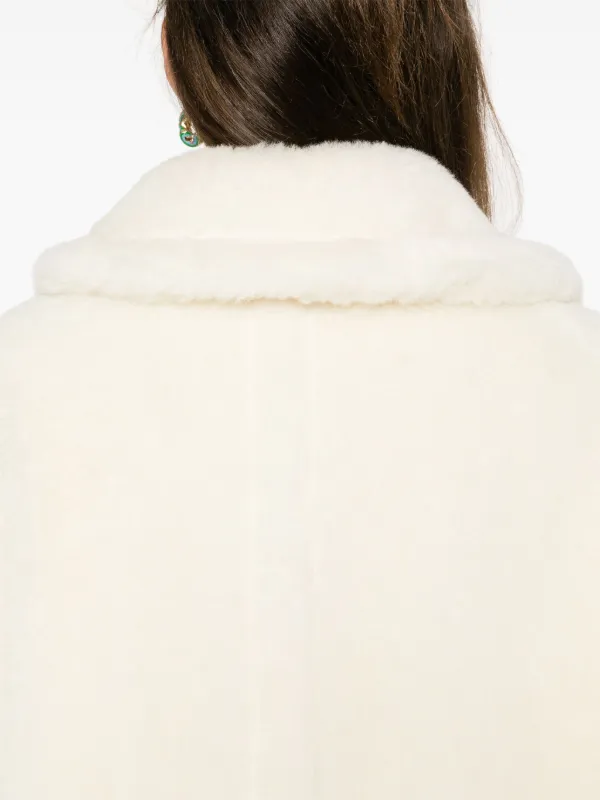 Max Mara Newterzo Cape | White | FARFETCH