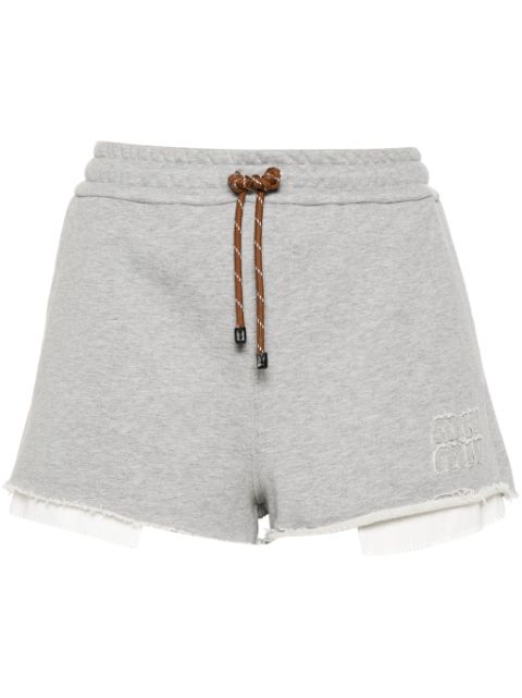 Miu Miu cotton fleece shorts Women