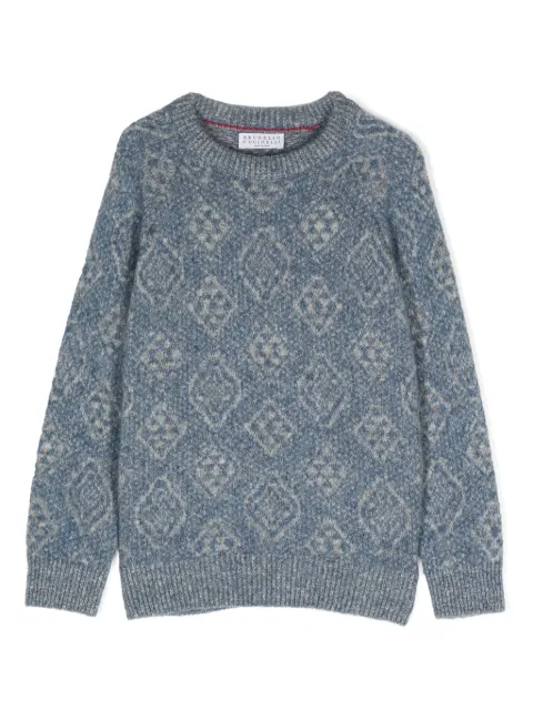 Brunello Cucinelli Kids patterned sweater