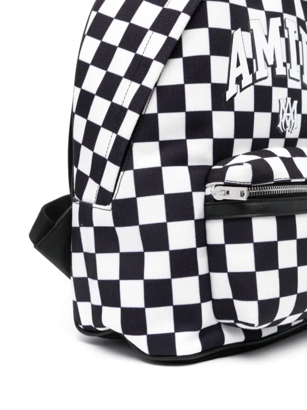 Amiri Kids logo print Backpack Black