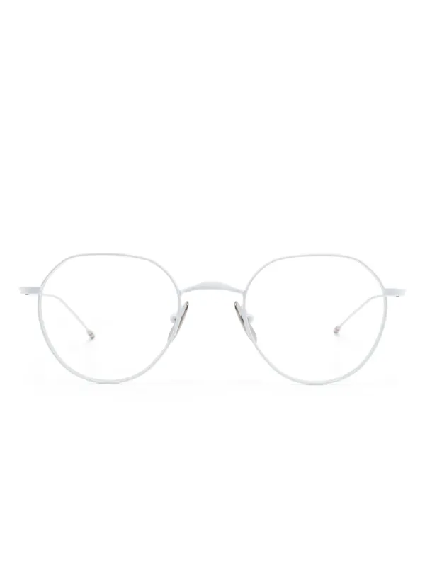 Thom Browne Eyewear titanium round glasses