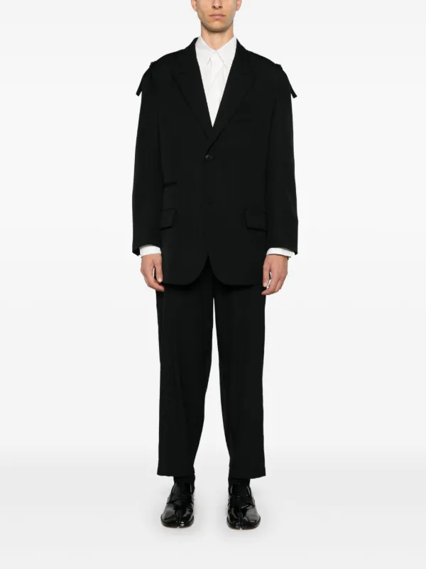 Yohji Yamamoto ウールパンツ | ブラック | FARFETCH JP