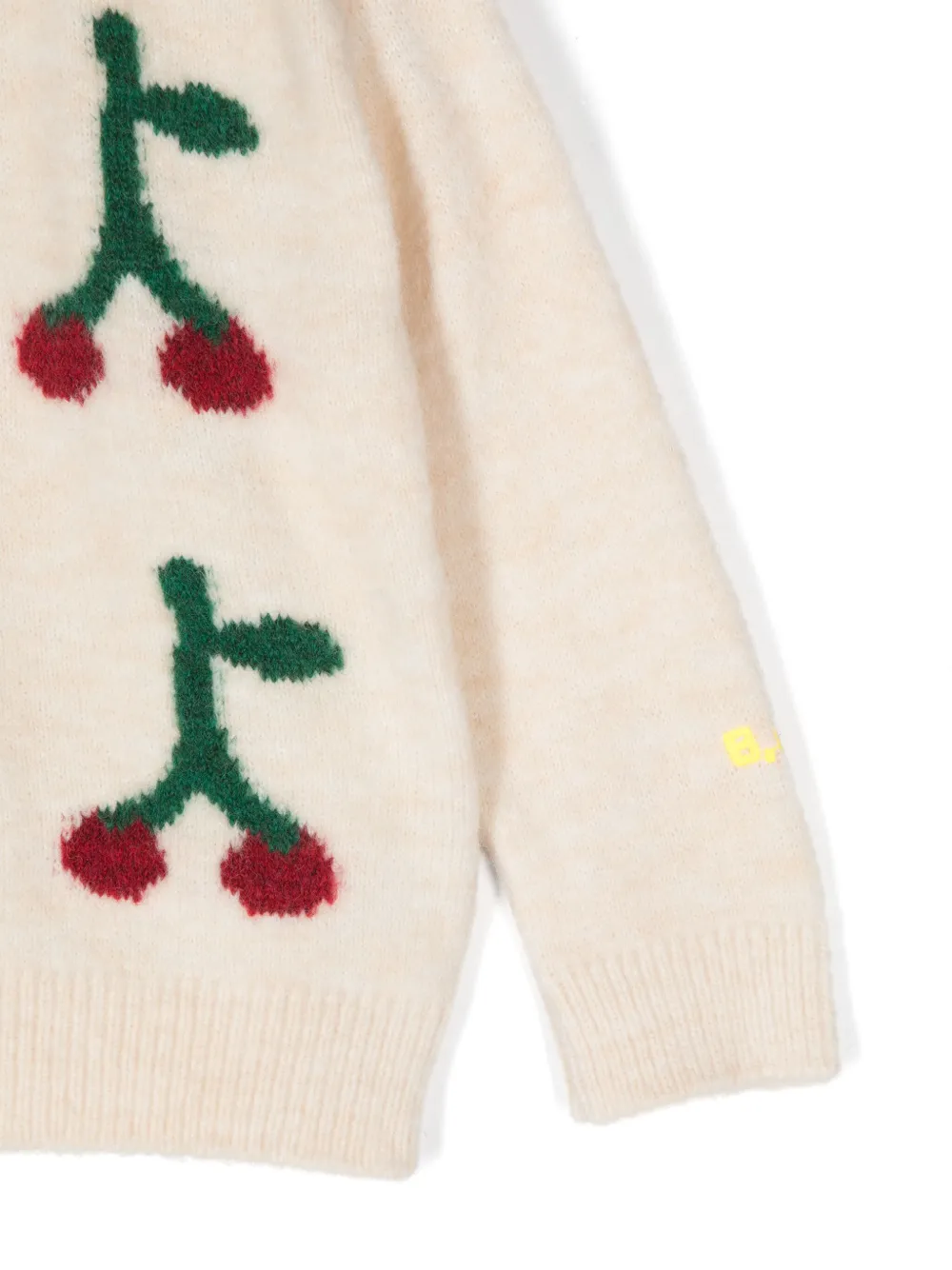 Bobo Choses Trui met kersenprint Beige