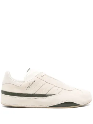 スニーカー Lux Bball Low Sneakers - Y-3 - Leather - White Sneakers and shoes Y-3 | FLEXDOG