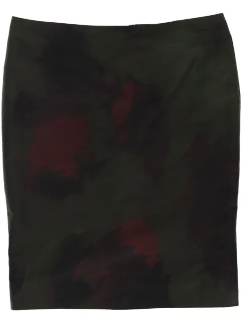 Hermès Pre-Owned 2010s patterned silk skirt