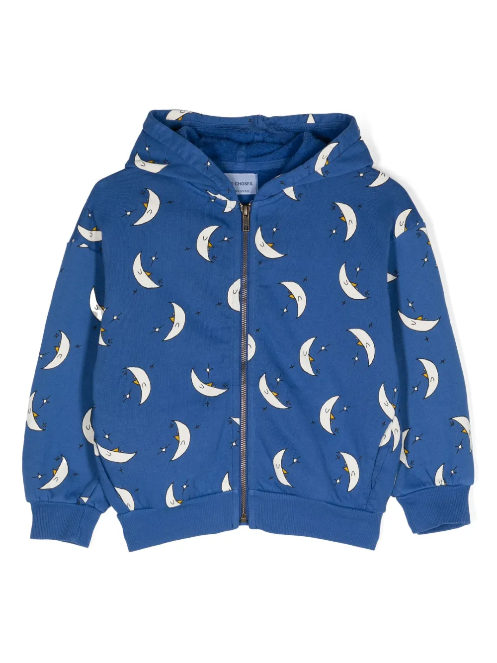 Bobo Choses Hoodie met maanprint Blauw