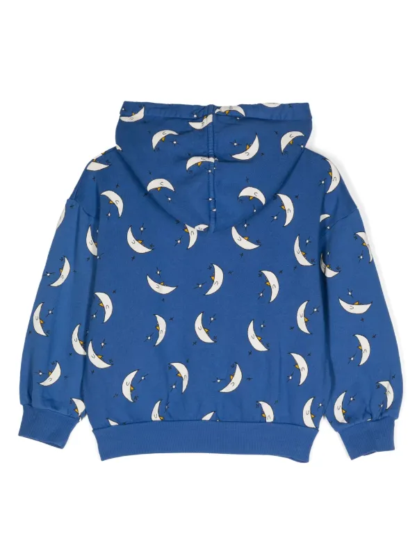 Bobo Choses moon print Hoodie Blue FARFETCH AU