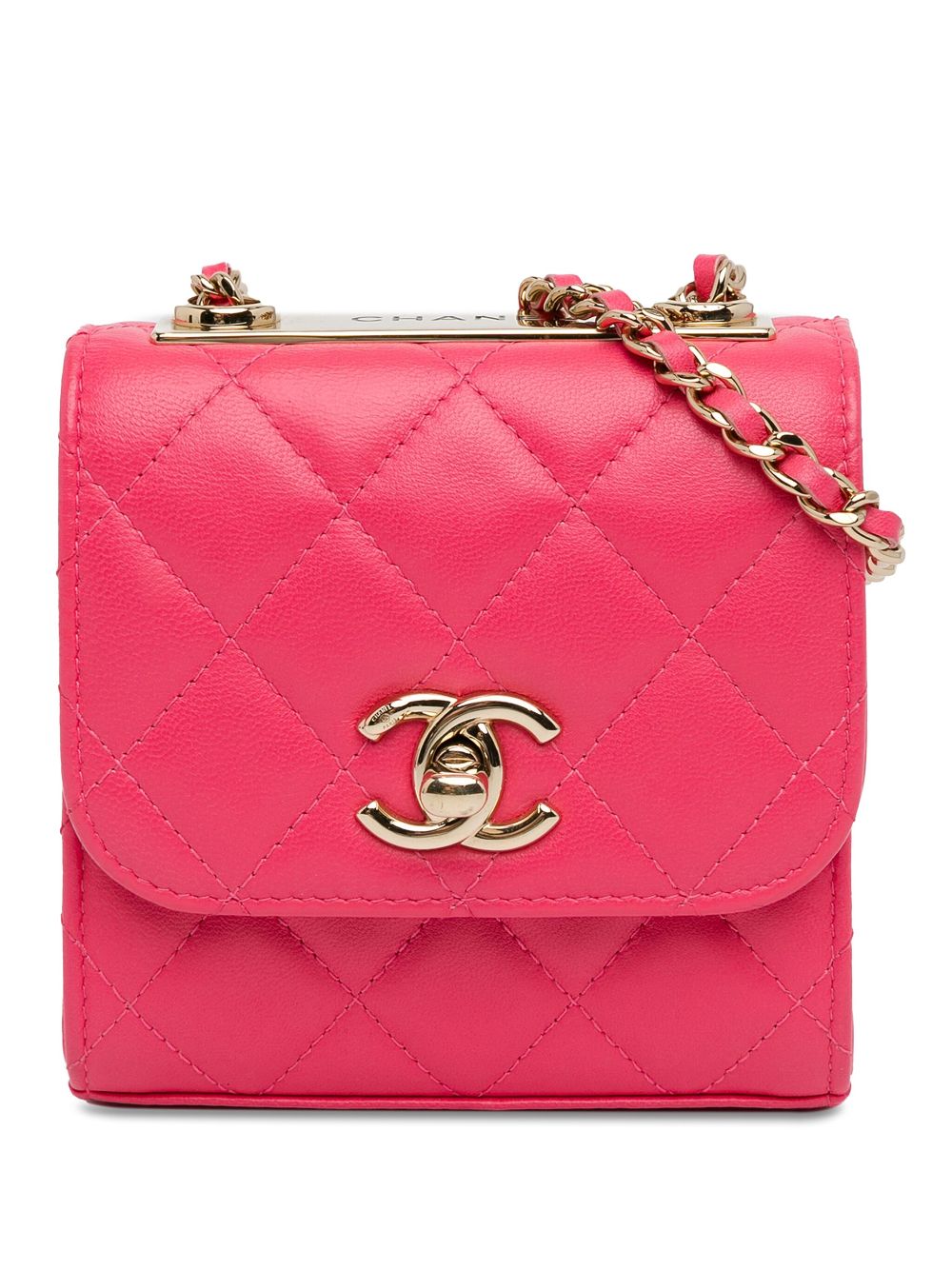 Affordable HOT SALE CHANEL 2020 Mini Lambskin Trendy CC Clutch With Chain crossbody bag Women