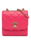 CHANEL Pre-Owned 2020 Mini Lambskin Trendy CC Clutch With Chain crossbody bag - Pink